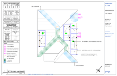 Sample current solar plan set